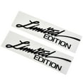 thumbnail image 3 of BTOER 2 Pieces Limited Edition Emblem PET Car Decal Bumper Sticker Decoration Black, 3 of 9