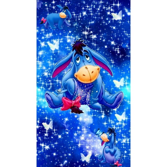 Diamond Painting Kits for Adults, Eeyore Diamond Art, Paint with Diamonds Full Drill, Home Office Wall Decor Painting (12x16inch)