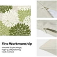 thumbnail image 6 of Sage Green White Summer Outdoor Pillow Covers 18x18 Inch Set of 2 Olive Green Dahlia Floral Decor Throw Pillows Modern Geometry Flower Decorative Cushion Cases for Sofa Couch Bed Decorations, 6 of 6