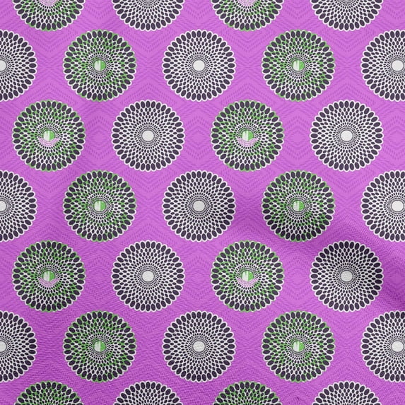 oneOoneCottonPoplinTwillPurpleFabricAsianBlockQuiltingSuppliesPrintSewingFabricByTheYard56InchWide