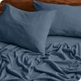 thumbnail image 3 of Bare Home Bering Sea Sandwashed Microfiber Sheet Set, Wrinkle Resistant, Deep Pocket, Queen, 3 of 7