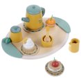 thumbnail image 2 of 1 Set Wooden Tea Set Toys for Kids Pretend Play Teaware Playset Girls Interactive Tea Set Toys, 2 of 6