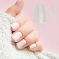 thumbnail image 4 of Unique Bargains 1 Pc Women's Full Coverage Fake Nails Plating XS White, 4 of 7