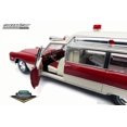 thumbnail image 3 of 1966 Cadillac Ambulance, Red/White - Greenlight 18003 - 1/18 Scale Diecast Model Toy Car, 3 of 5