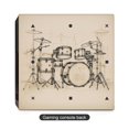 thumbnail image 3 of Decal Skin for PS4 Slim / PS4 Pro / PS4, Whole Body Vinyl Sticker Cover for Playstation 4 Console and Controller (Retro Drum), 3 of 5