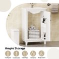 thumbnail image 6 of YesFashion 20 Inch Bathroom Vanity,Bathroom Cabinet with Ceramic Top Sink,Soft Closing Doors,Double Layer Storage Rack,Single Sink Bathroom Vanity Cabinet, 6 of 10