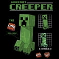 thumbnail image 2 of Women's Minecraft Creeper Graph Charged  Graphic Tee Black X Large, 2 of 4