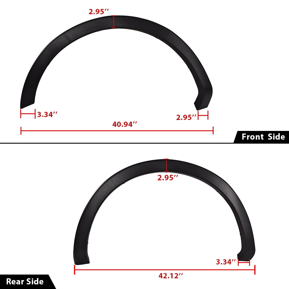 PIT66 Fender Flares Replace Pocket Rivet Fender Flare Wheel Protector Cover Fit For 09-14 Ford F150