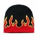 thumbnail image 4 of Gorro de punto con diseño de llamas, cálido, de lana, para exteriores, para hombre y mujer, 4 of 5