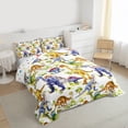 thumbnail image 3 of Homewish Cartoon Dinosaur Print Full Size Comforter Sets, Tropical Coconut Tree Bedding Comforter Set, Teens Kids Boys Girls Reversible Bedding Sets, Ultra Soft Bedroom Decor, 3pcs, 3 of 8