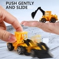 thumbnail image 4 of Juego de vehículos de ingeniería de juguete HUOGUO Inertias Bulldozer Excavator, 4 of 5