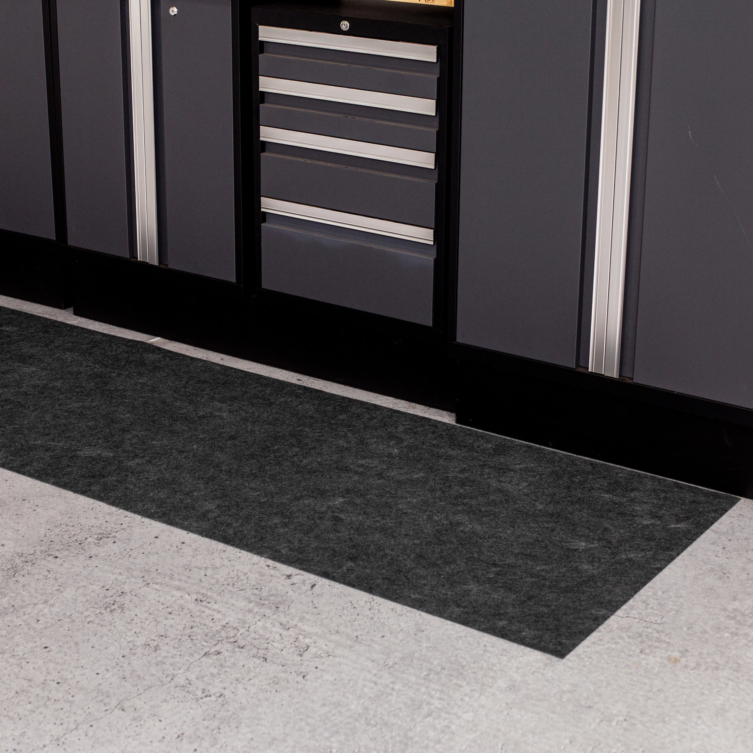 G-Floor Drip & Dry Absorbent Floor Runner Mat (30" x 17') in Grey