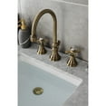 thumbnail image 4 of Kingston Brass KS2983ZX Millennium Widespread Bathroom Faucet with Brass Pop-Up, Antique Brass, 4 of 8