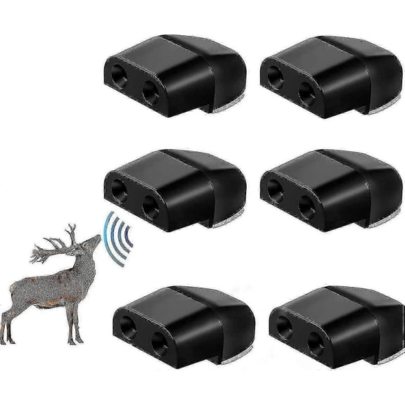 6 Deer Whistles Wildlife Warning, Self-adhesive Warning Car Device, Deer Alarm Road Safety Horn Device Animal Alert Whistle For Cars, Vehicles, Motorc