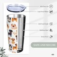 thumbnail image 4 of Dog Tumbler with Lid and Straw 20 OZ Stainless Steel Travel Coffee Mug Double Wall Insulated Cup Leakproof for Car Sports Cafe Office, 4 of 7