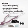 thumbnail image 5 of Sterling Series Sprague Rappaport-Type Stethoscope, Burgundy, Boxed, 5 of 10