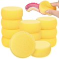 thumbnail image 1 of 12 Pcs Cleaning Sponge Painting Sponges Walls Small Round Sponge Round Sponge Yellow Sponges Circle Sponges, 1 of 4