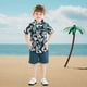 thumbnail image 3 of Conjunto de ropa JunNeng para bebés pequeños, hawaiano, azul oscuro, de 3 a 4 años, 3 of 6