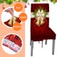 thumbnail image 5 of Juego de 4 fundas navideñas TITOUMI para sillas de cocina, elásticas, extraíbles y lavables, para decoración navideña, para comedor, hogar y hotel., 5 of 5