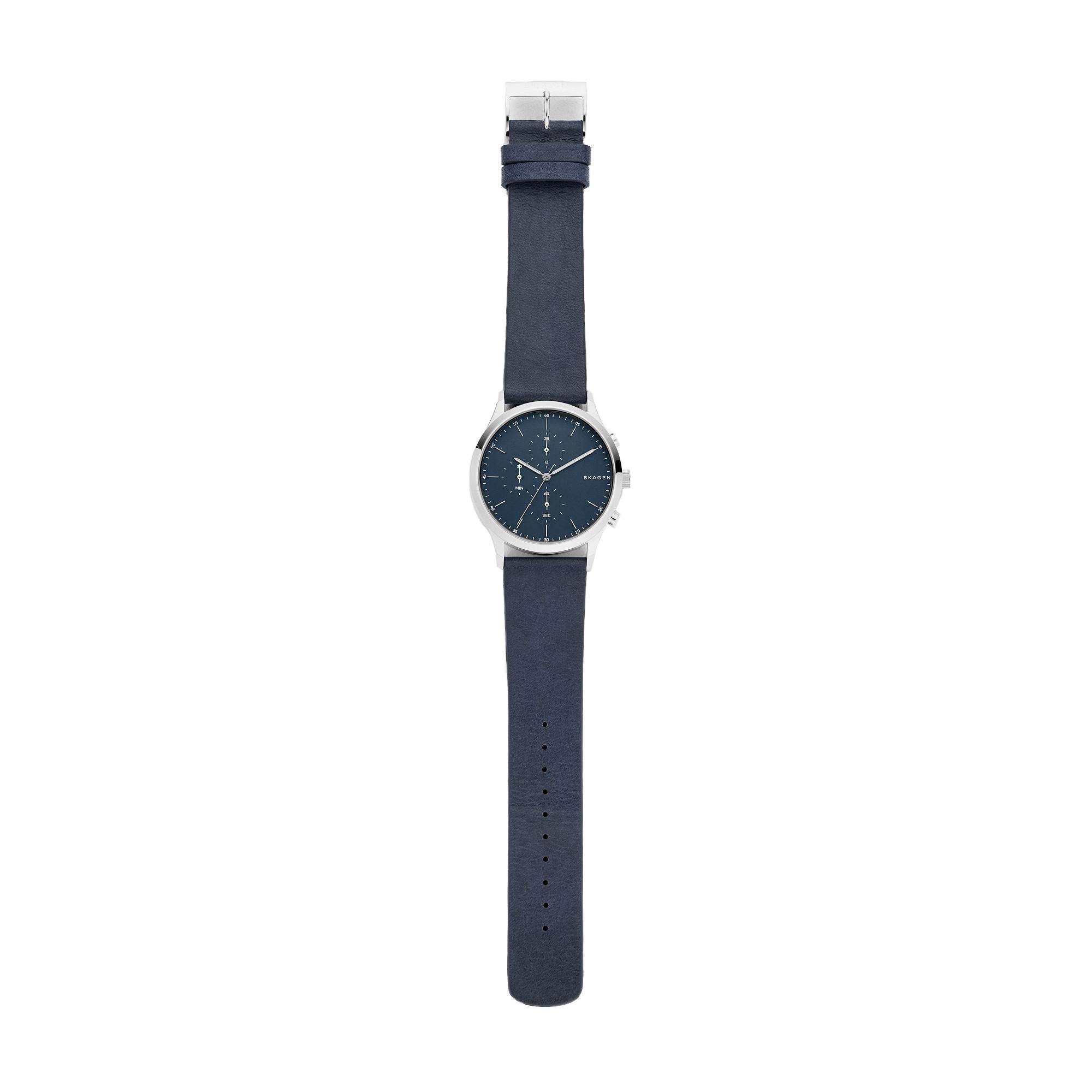 Skagen Skagen Jorn 3 Hand 41mm Mens Wrist Watch with Blue Leather