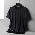 thumbnail image 6 of Shirts for Men, Mens Workout Shirts Sun Protection Athletic Short Sleeve Shirt Gym Running Swim Rash Guard Tops Black XL, 6 of 9