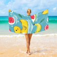 Ducks Watermelons Bananas Leaves Beach Towel Yoga Mat Bath Towel Water