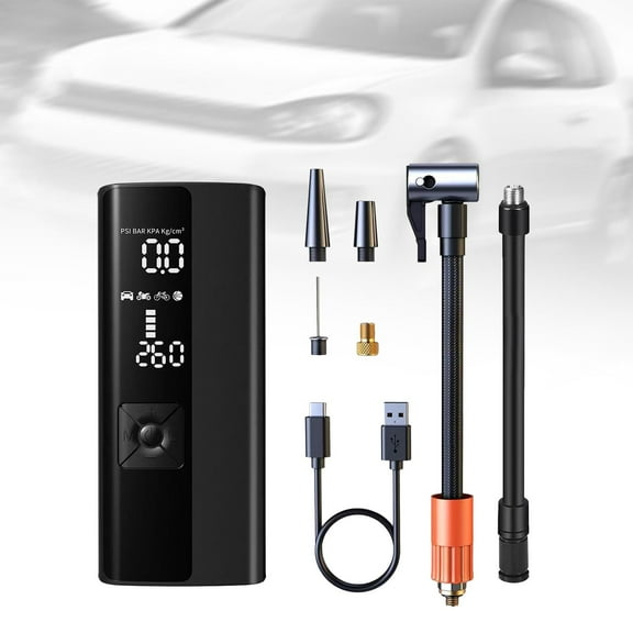BAOSITY Generic Cordless Tire Inflator Electric Tire Pump for Balls Motorcycles