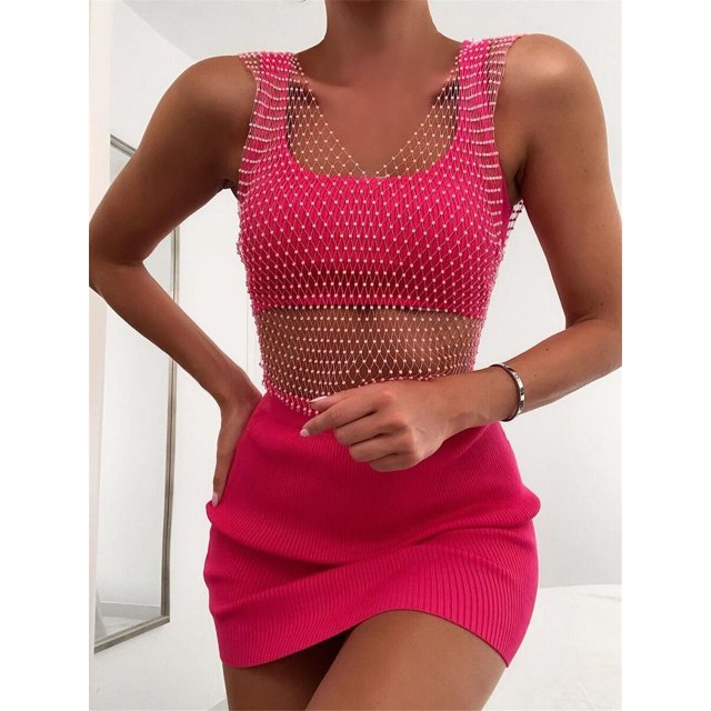 source 2024Wish Été Explosions Grille Flash T-shirt Veste pour Femmes YX951