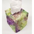 thumbnail image 2 of Batik Tie Dye Tissue Box Cover by Penny's Needful Things (Cube) (Purple Green Swirl), 2 of 4