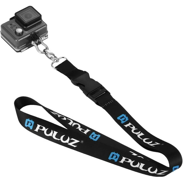 czcpp-60cm Detachable Long Neck Chest Strap Lanyard Sling with Quick Release and Safety Tether for GoPro New Hero /HERO9 /8/7, DJI Osmo Action, Xiaoyi and Other Action Cameras, Black, Large