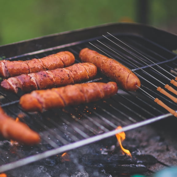 SOPOTUTU BBQ Skewers Stainless Steel Rod Needle Barbecue Skewers 12Pcs