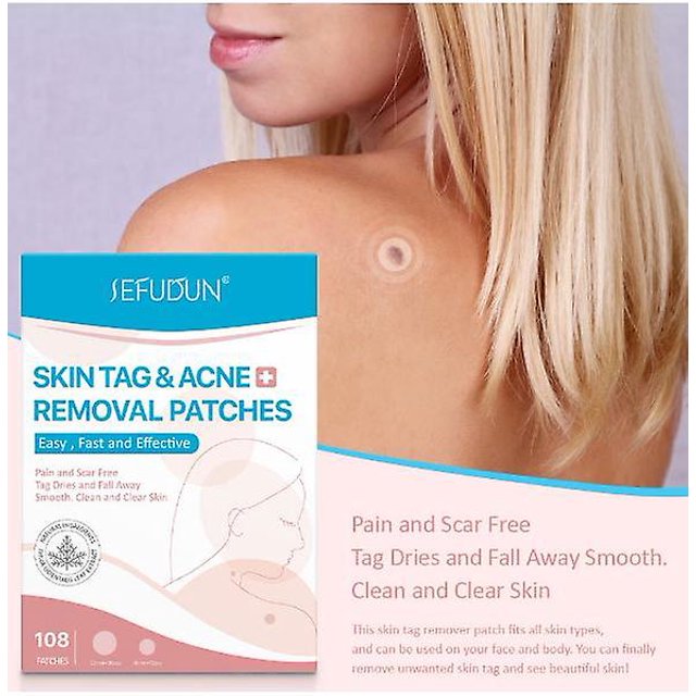 108 Uds removedor de marcas en la piel verrugas faciales verrugas de cuello plano ZefeiWu 8390614035614