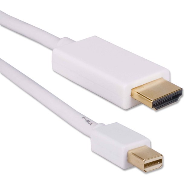 QVS 10ft Mini DisplayPort/Thunderbolt to HDMI 4K Conversion Video Cable