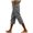 Gray, variant on Womens Capri Pants Casual Corduroy Lightweight Drawstring Elastic Waist Lace Hem Capris with Pockets Loose Fit Golf Outdoor Workout Cropped Trousers