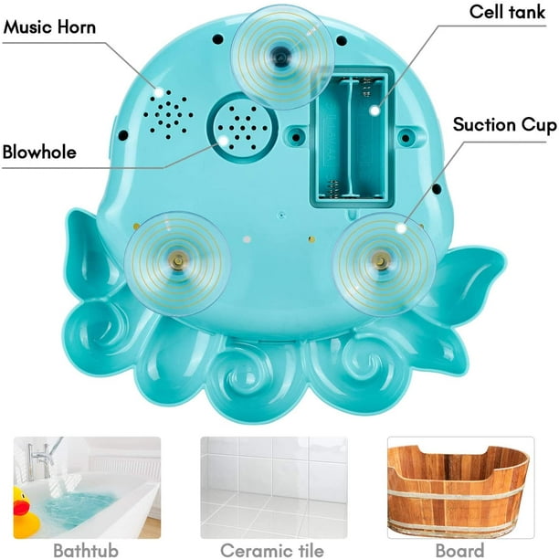 Machine à bulles baignoire bébé bain jouet mousse bain jouet pieuvre bulle  Machine eau jouets avec 42 chansons pour enfants cadeau 