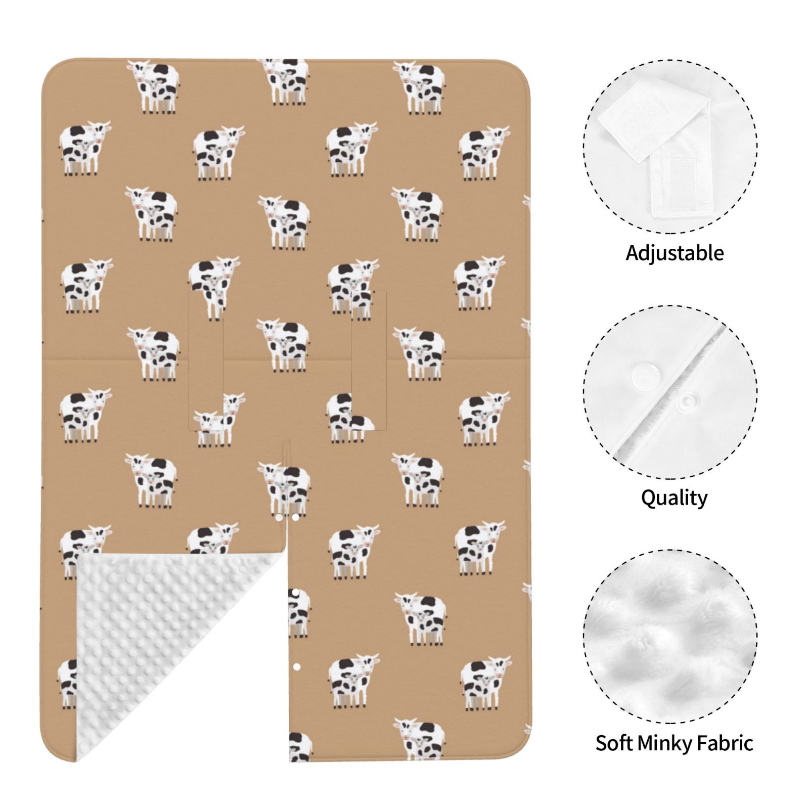 Car Seat Cover Baby - cow calf cute print Breathable Infant Car Seat Cover for Baby Carseat, Lightweight Comfort Baby Essentials Must Haves Newborn Stuff for Girl Boy