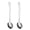 2pcs, variant on OIUR Mini Spoon 9cm Tiny Measuring Scoop for Coffee Spices Food Grade Stainless Steel Spoons for Powder Spices