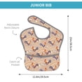 thumbnail image 4 of Kdxio Roosters In Floral Bibs For Babies, Baby Bibs for Eating, Toddler Bibs, Waterproof Bibs, Feeding Bibs, for Toddlers, Boys, Girls, 4 of 8