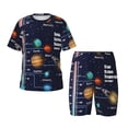 thumbnail image 1 of Kdxio Solar System Print Short-Sleeved Pajama Set for Kids, Comfort Easy to Wear for Home and Sleep-3X-Large, 1 of 6