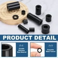 thumbnail image 3 of Uxcell 4pcs M8 Metal Spacers, M8 IDx1/2" ODx5/16" Length Aluminium Spacer Round Unthreaded Standoff Bushing Plain Finish for Screw Bolts, Black, 3 of 6