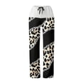 thumbnail image 2 of Gibobby Pantalones de mezclilla afelpados mujer Pantalones de yoga sueltos cintura elástica Tira de bolsillo alta Caqui XL, 2 of 5
