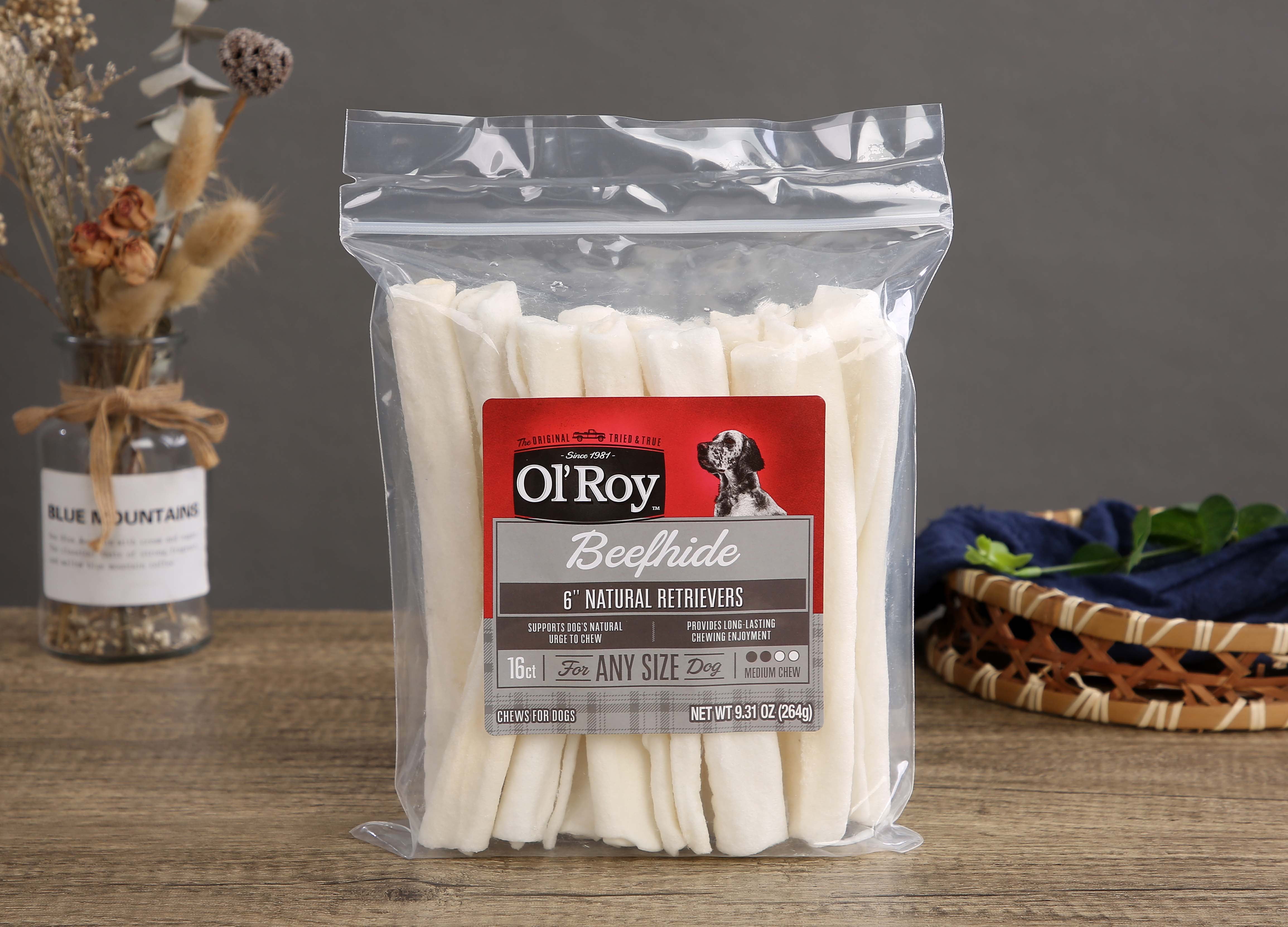 (2 pack) Ol' Roy 6-inch Retrievers Rolls Natural, 16 Count