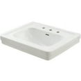 thumbnail image 2 of Toto LT530.8#01 Promenade 27-1/2" Pedestal Bathroom Sink with 3 Faucet Holes Drilled and Overflow - Less Pedestal, Cotton White, 2 of 2