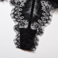 thumbnail image 3 of Conjunto de ropa interior sexy Traje sexy de encaje suave con tirantes cruzados con liga, L, Negro Guardurnaity XX000121-05, 3 of 7