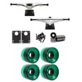 thumbnail image 1 of Core 7.0 Longboard Trucks Wheels Package 59mm x 43mm 78A 341C Green Clear, 1 of 1