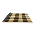 thumbnail image 2 of Ahgly Company Indoor Square Checkered Brown Modern Area Rugs, 7' Square, 2 of 4