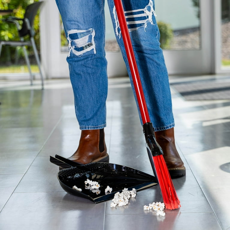 Libman High Power 905 Indoor-Outdoor Angle Broom with Dust Pan