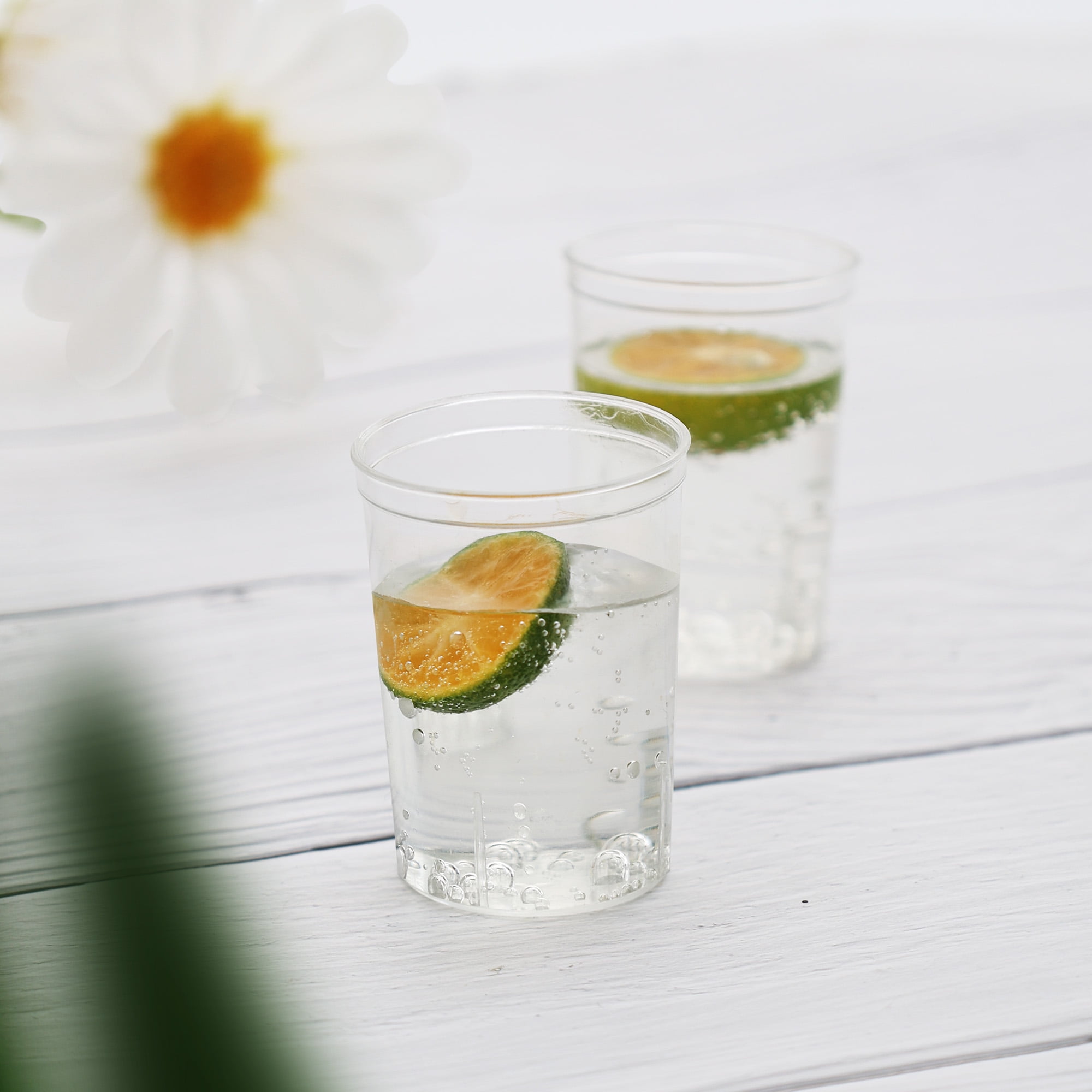 20 Count, 1.7 FL OZ, 2.1 x 1.5 IN Clear Disposable Plastic Mini Shot Glasses, by Way To Celebrate