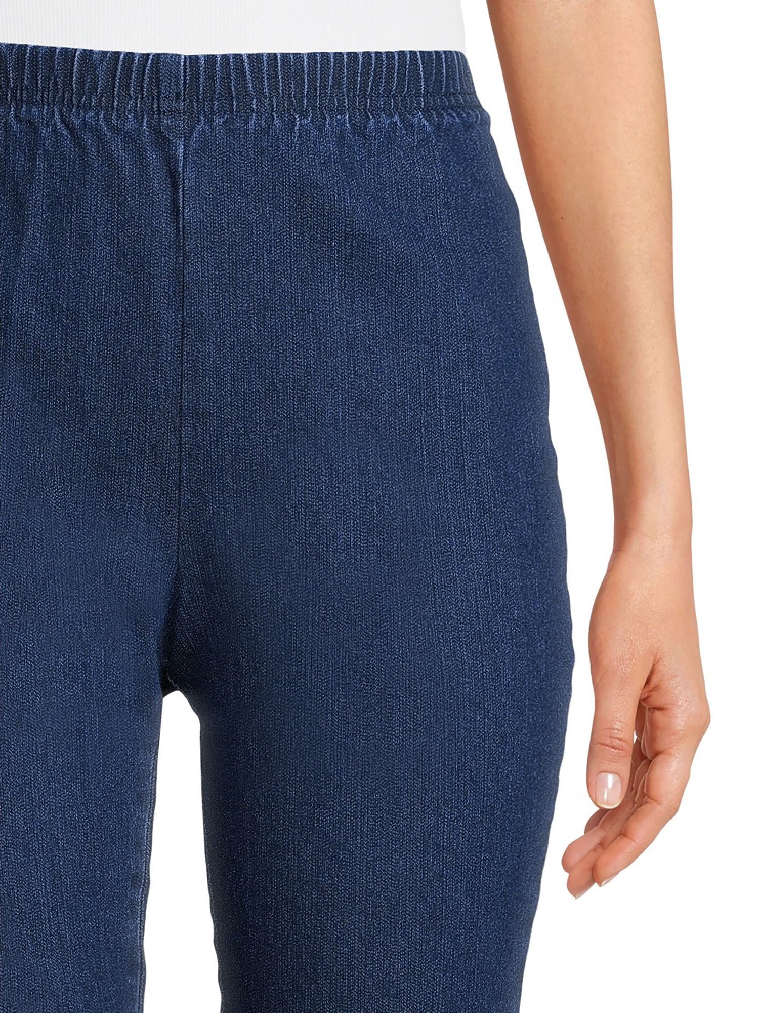 RealSize Womens Two-Pocket Stretch Pull-On Pants, also in Petite, 2 Pack