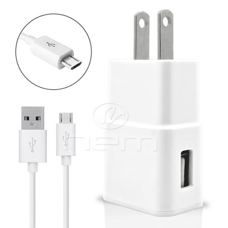 Boost Mobile Motorola Moto G (1st gen.) Accessory Kit, 2 in 1 Quick Charge USB Wall Charger 3.1 AMP Adapter + 3 Feet USB Data Sync Charging Cable WHITE